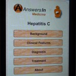 Hepatitis C AnsweresIn Index Hepatitis C AnsweresInという音声付きのiPhone用の英文C型肝炎に関する電子書籍の目次です。医師、看護師、患者さん用となっています。